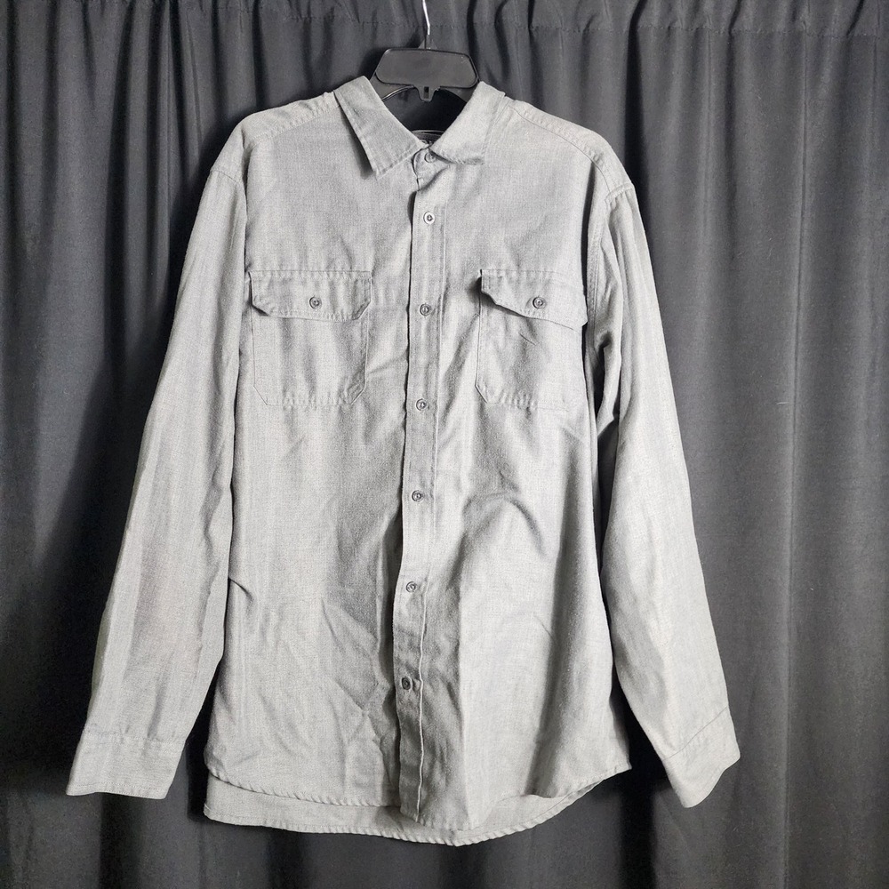 Orvis‎ Classic Collection Grey Button Down Utility Shirt Mens XL Long Sleeve
